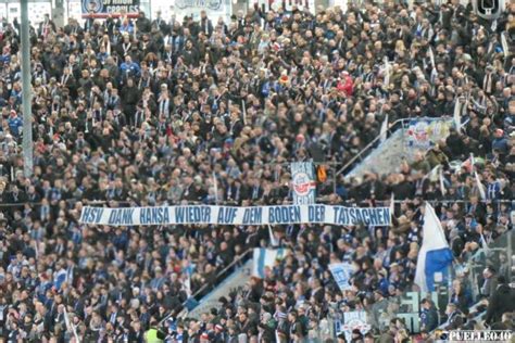 Fotos Galerie Heimfans FC Hansa Rostock Hamburger SV 17 02