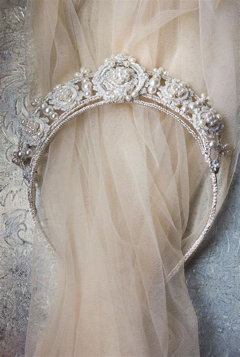 Primrose Tiara Edera Jewelry Heirloom Lace Wedding Accessories