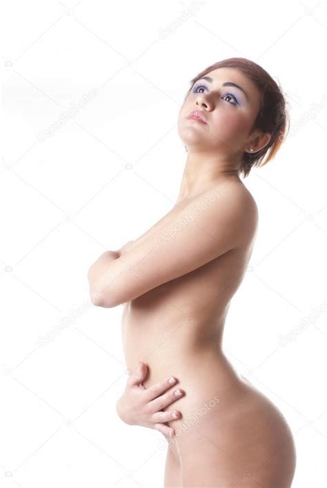 Sad Naked Woman Stock Photo Reflextions