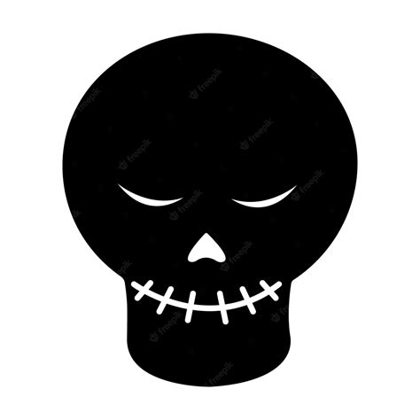 Premium Vector | Halloween skull vector isolated on white. vector ...