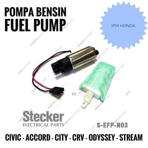 Jual Pompa Bensin Fuel Pump Rotak Honda Accord Crv Civic City Odysey