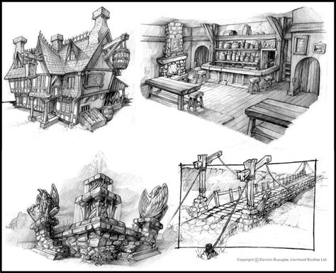 Fable Environment sketches by OmenD4 on DeviantArt