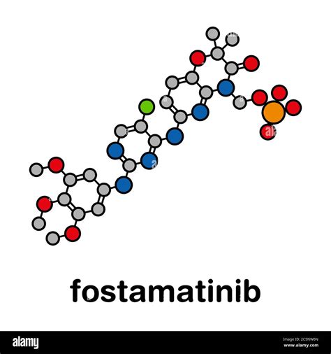 Fostamatinib Rheumatoid Arthritis Drug Molecule Syk Inhibitor