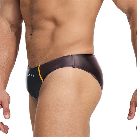 Gay Swim Briefs AMORESY Low Rise Swim Briefs