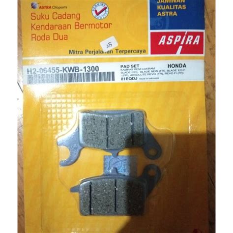 Jual Dispad Kampas Rem Cakram Depan Honda Revo Kwb Aspira Shopee