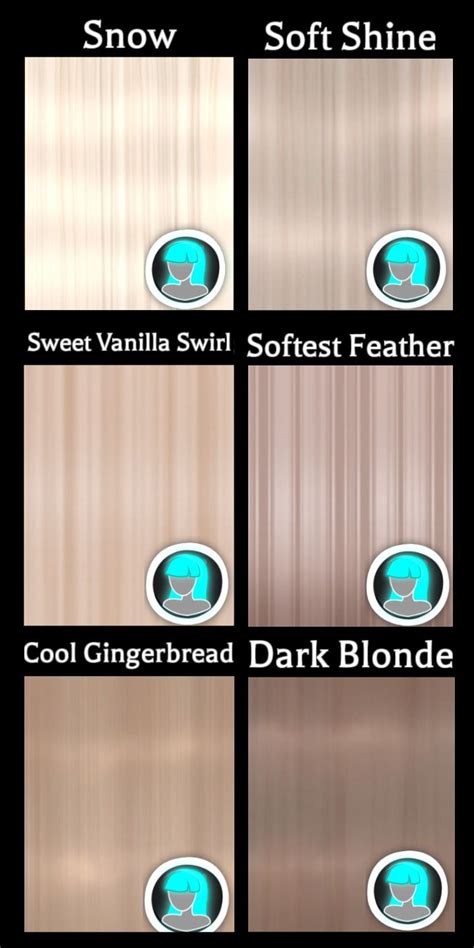 Royale High Natural Blonde Hair Colors