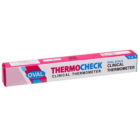 Buy Thermocheck Oval Dual Scale Clinical Thermometer Online At Best