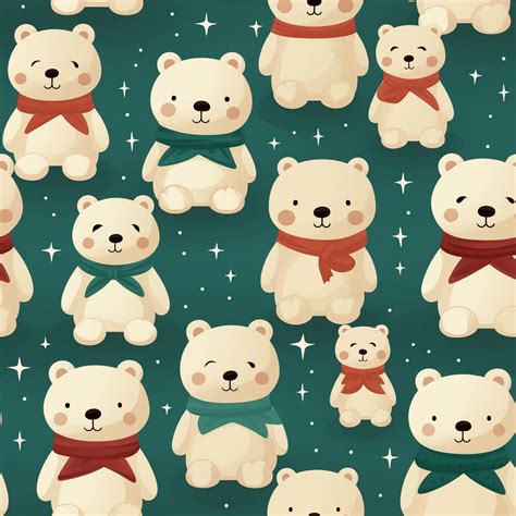 Teddy Bear Seamless Pattern Free Stock Photo Public Domain Pictures