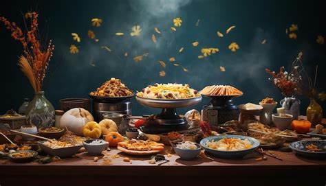 Premium AI Image | Tasty Chuseok festival food advertisement photoshoot ...