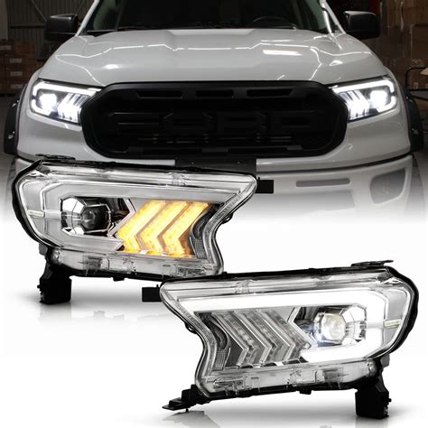 Buy Acanii For Ford Ranger Xl Xlt Chrome Led Sequential