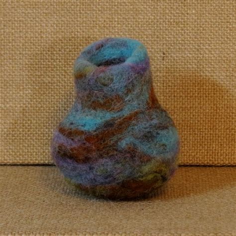 Needle Felted Wool Vessel Andromeda Designs