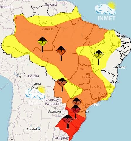 Estado Tem Alertas De Chuvas Intensas E Temporais Em Todas As Regi Es