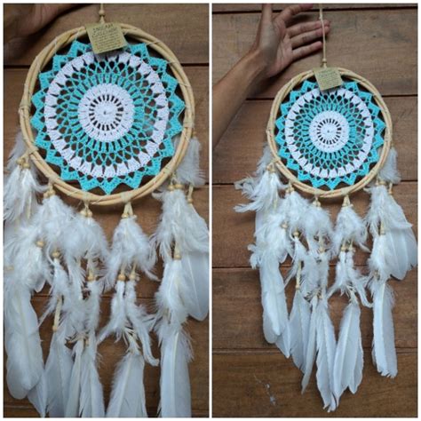 Jual Walldecor Macrame Dreamcatcher Rotan Warna Soft Diameter Lingkaran