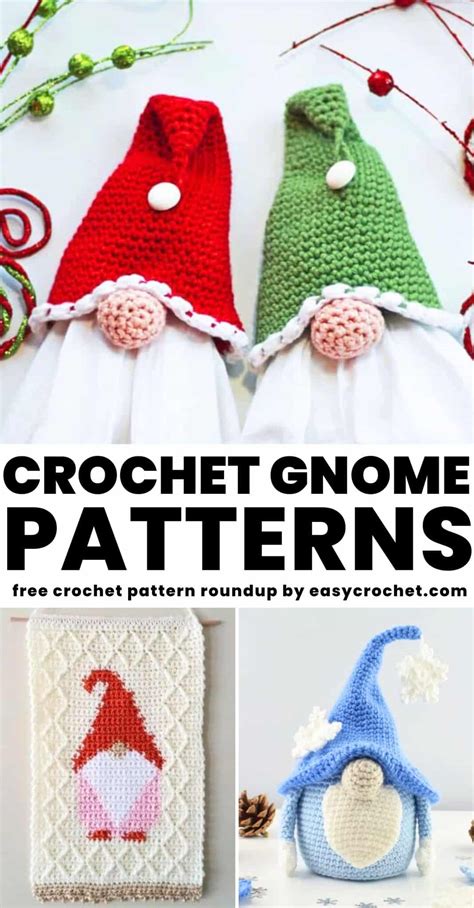 14 Free Crochet Patterns For Adorable Gnomes Easy Crochet Patterns