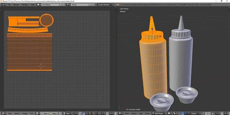 3D Ketchup Mustard Bottles TurboSquid 1394494