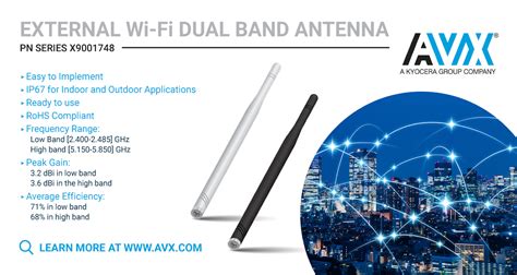 Dual Band Wifi Antennas Optimized For 24ghz And 5ghz Applications