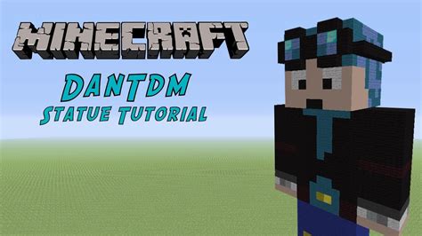 Minecraft Tutorial Dantdm The Diamond Minecart Statue Youtube