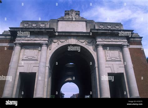 March 2001 Ieper Ypres Belgium The Menin Gate War memorial in Ieper ...