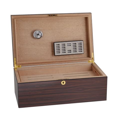 ST Dupont Brown Wood Cedar Humidor 100 Capacity