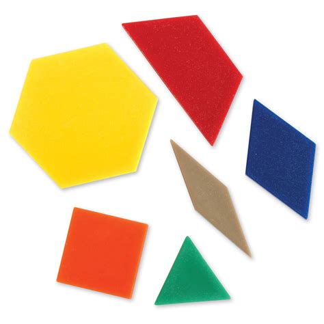 plastic pattern blocks set   clearance schoolmart
