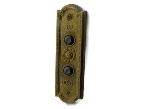 Going Up Antique Otis Elevator Button Control Panel Vintage