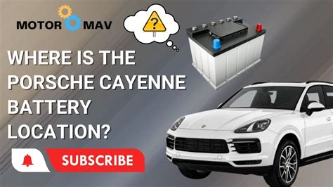 Where Is The Porsche Cayenne Battery Location YouTube