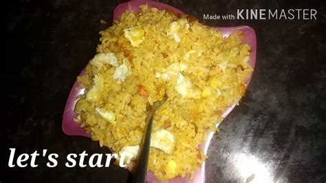 Egg Fried Rice In Telugu ఎగ్ ఫ్రైడ్ రైస్ Youtube