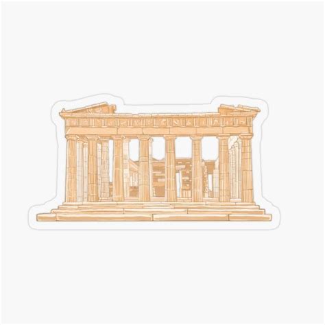 Copy Of Parthenon Sticker For Sale By Planinas Stickers Sticker