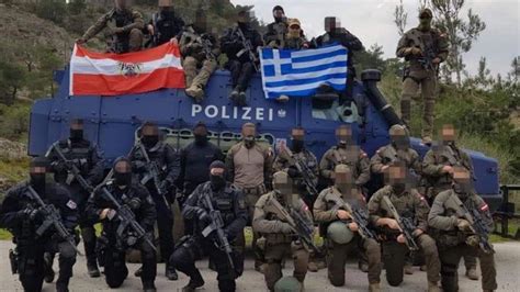 Special Ops Tactical Unit EKO COBRA From Austria Down At Evros Border