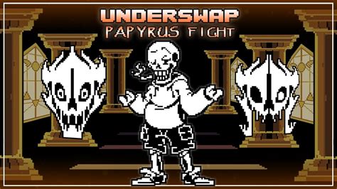 Underswap Papyrus Fight By Nnn Full Battle Youtube