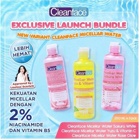 Jual Purbasari Clean Face Micellar Water Ml Cleanface Rose Glow