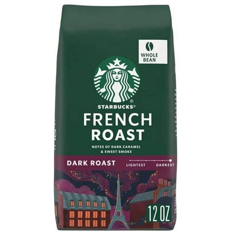 Starbucks French Roast Dark Roast Whole Bean Coffee Pack Of 6