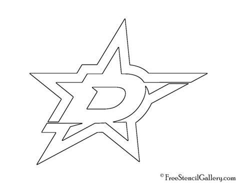 NHL - Dallas Stars Logo Stencil | Free Stencil Gallery