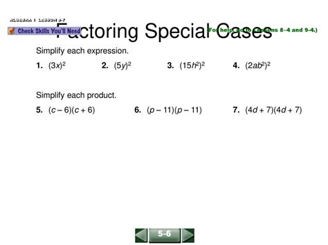 Factoring Special Cases Ppt Download