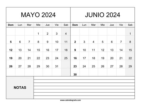 Calendario Mayo Y Junio De Image To U