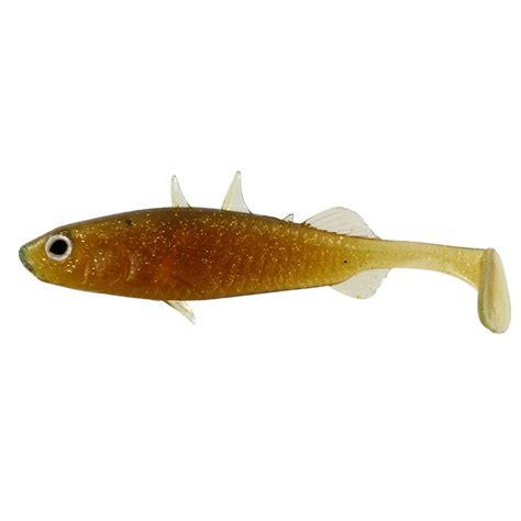 Westin Stanley The Stickleback Shadtail Cm Motoroil Gold Zunnebeld