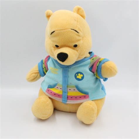 Peluche Winnie L Ourson Pull Bleu DISNEY