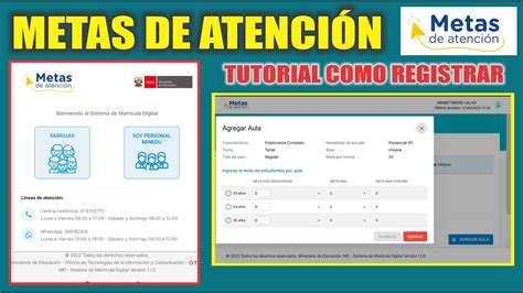 Metas De Atenci N Minedu C Mo Registrar En El Sistema Youtube