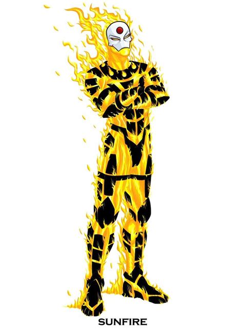 Aoa Sunfire By Kaufee On Deviantart Marvel Comic Character