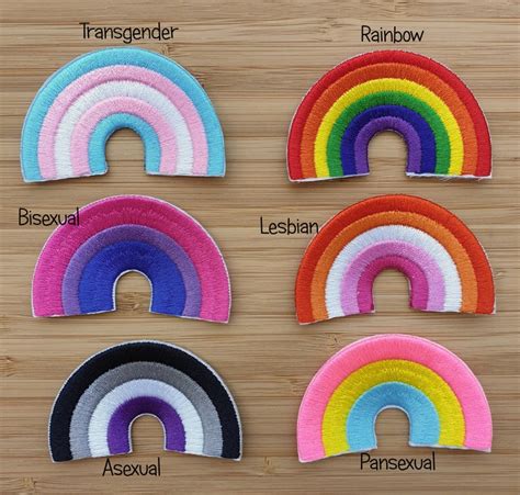 Lgbtq Iron On Pride Patch Large Rainbow Gay Lesbian Etsy