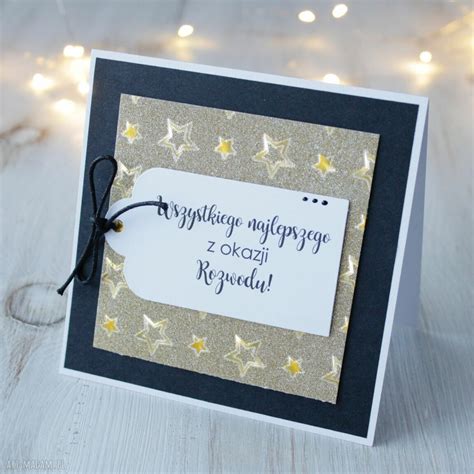 Kartka Z Okazji Rozowdu Niekonwencjonalne Scrapbooking Art Madam Pl