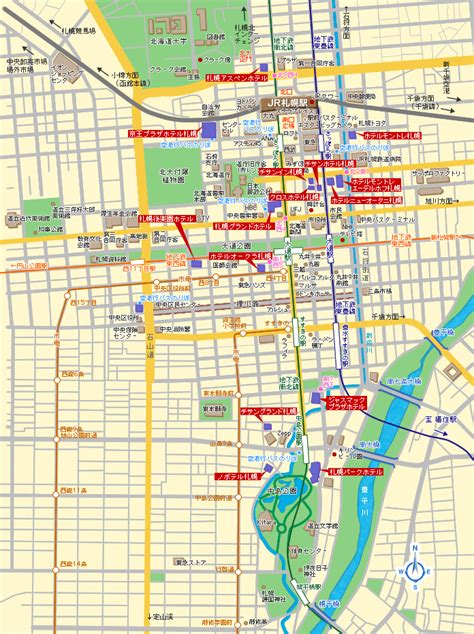 Sapporo Map Tourist Attractions - http://travelsfinders.com/sapporo-map-tourist-attractions.html ...