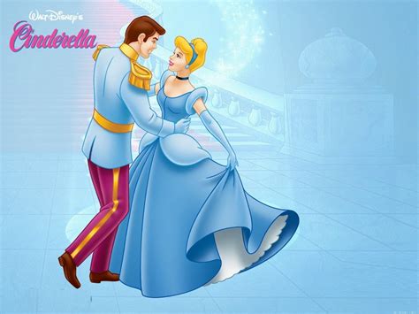 Disney Princess Cinderella And Disney Prince Charming Love Story