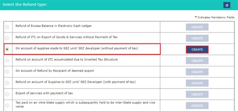 Gst Refund Supply To Sez