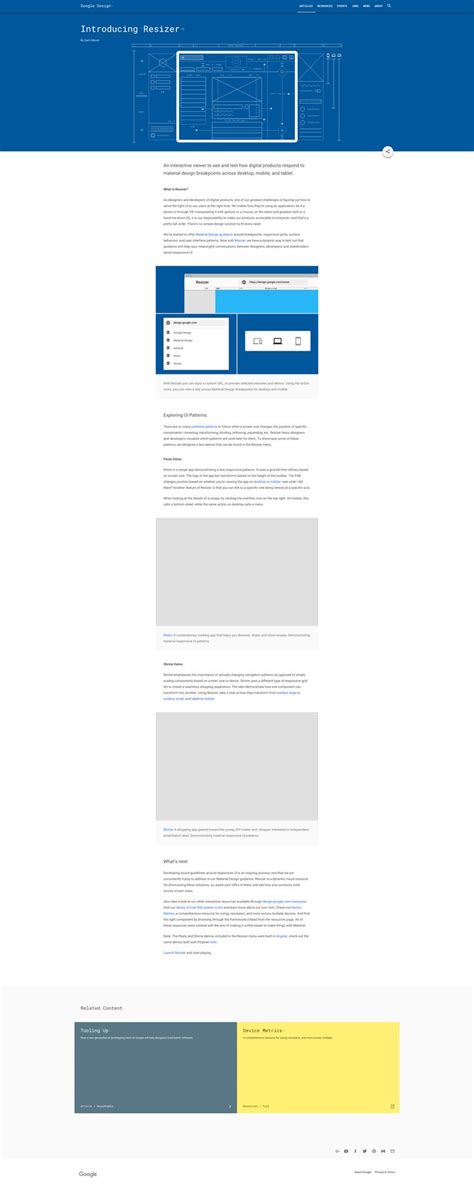 An Image Of A Website Page With Blue And Yellow Lines On It Including