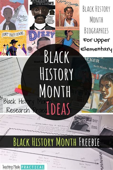 Black history month ideas for upper elementary – Artofit