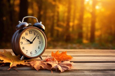 Premium Ai Image Fall Back In Time Daylight Saving Time Reminder With