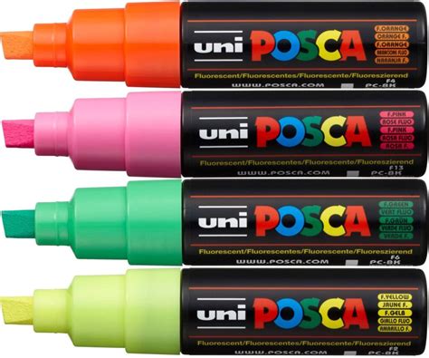 UNI Posca PC 8K Tonos Fluorescentes X Unidad PaperStop