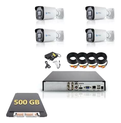 Kit Meriva Full Color 4 Cámaras Bullet 2mp Dvr 1tb Envío gratis