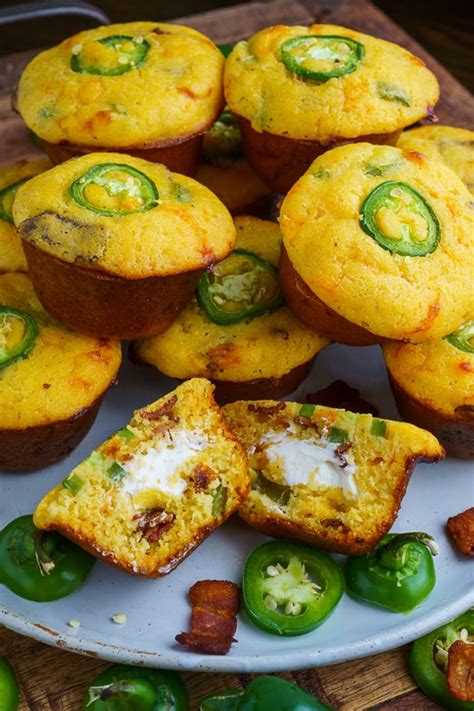 A Recipe For Jalapeno Popper Cornbread Muffins Jalapeno And Cheddar